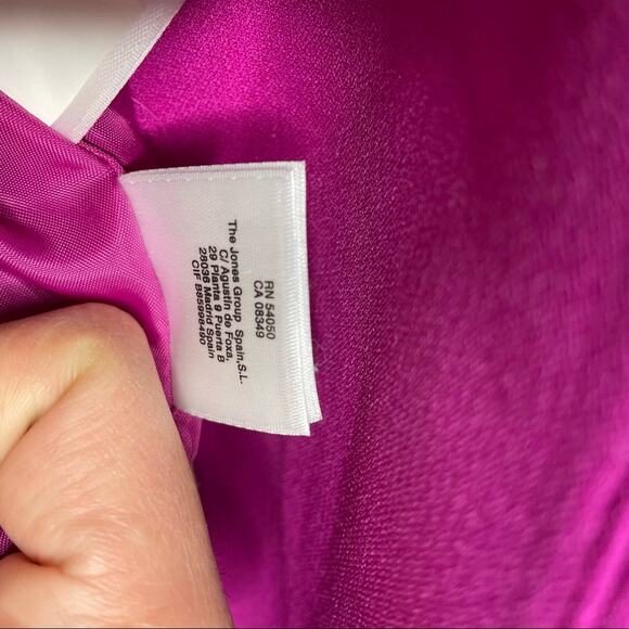 Nipon Boutique Blazer 1 Button Pockets Fuschia Pink 4 EUC - Picture 7 of 12